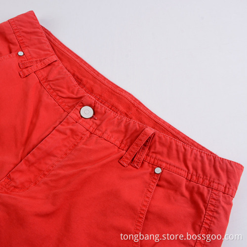 Hot Sale Quality Cargo Red Men's Shorts
